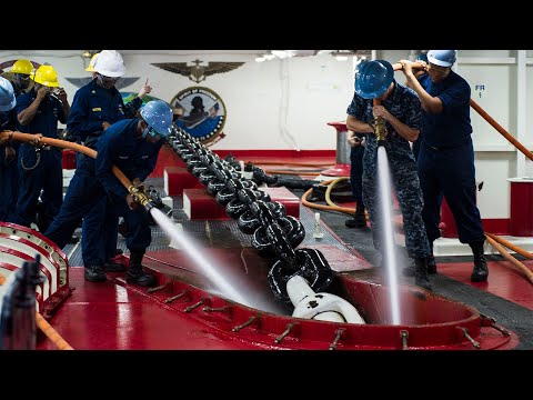 US Navy Drops Massive Aircraft Carrier Anchor