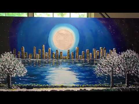 Acrylic Painting in MDF - LA LUNA(THE MOON)