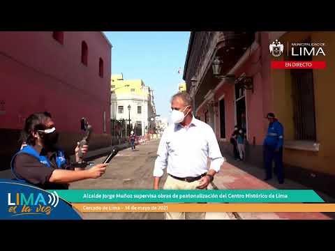 Así avanzan las obras de peatonalización del Centro Histórico de Lima