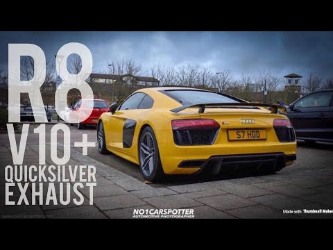 Audi R8 V10 Plus with Quicksilver Exhaust - INCREDIBLE NOISE