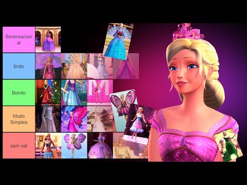 Melhores e Piores Vestidos dos Filmes da Barbie ! - TIER LIST (2001-2010) HF.