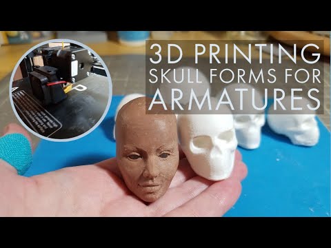 3D Printing Armature Heads for Sculpting