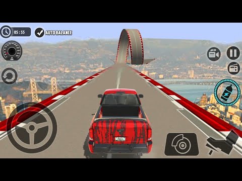 Impossible Car Tracks 3D - New Vehicle Unlocked - Pick Up Truck Unlocked All Levels Android Gameplay