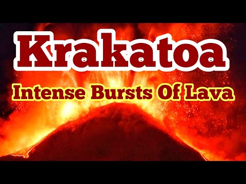 Krakatoa Erupts With Intense Lava Fountains, Indonesia, Indo-Pacific Ring Of Fire
