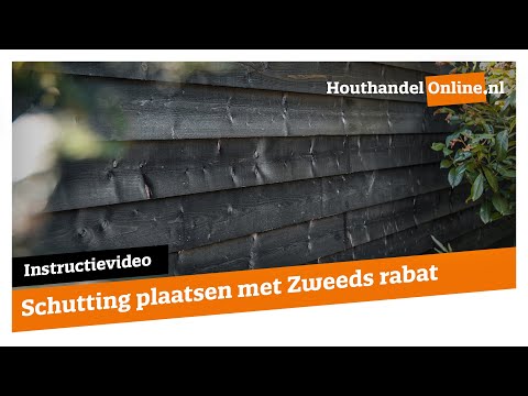 Zweeds Rabat 11/22x195mm (180mm werkend) fijnbezaagd wit gespoten video