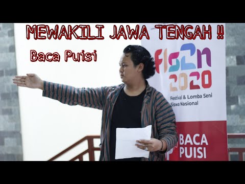 JUARA 1 BACA PUISI PROVINSI JAWA TENGAH FLS2N 2020 !!!