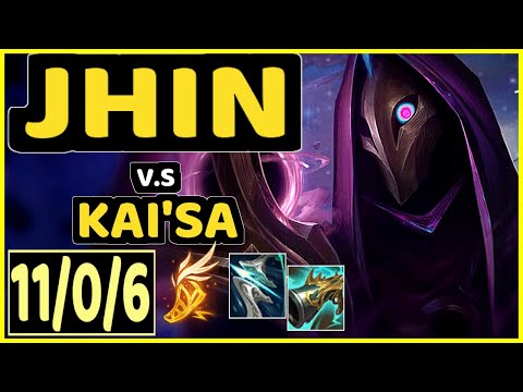JHIN vs KAI'SA - 11/0/6 KDA BOTTOM ADC GAMEPLAY - EUW Ranked GRANDMASTER