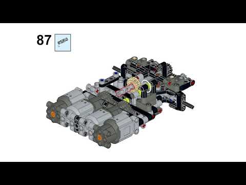 LEGO DRIFT -инструкция шасси на L моторах | chassis instruction (toyota supra)