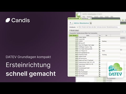 Mandant anlegen in DATEV Kanzlei-Rechnungswesen | DATEV Grundlagen kompakt | Lernvideo
