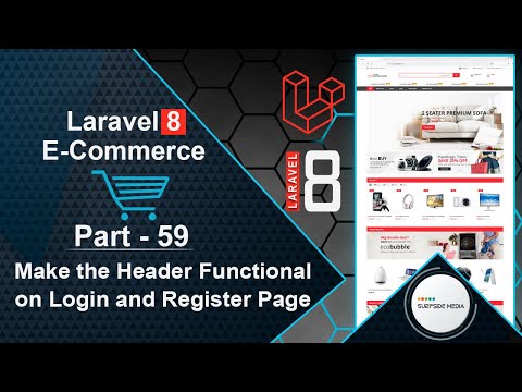 Laravel 8 E Commerce Project Layout Setup