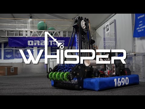 FRC team 1690 Orbit 2025 robot reveal - "WHISPER"