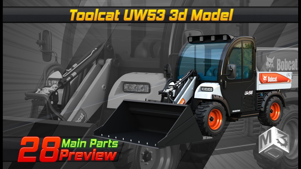 UW56 - M&aacute;quina de trabajo utilitaria Toolcat Modelo 3D