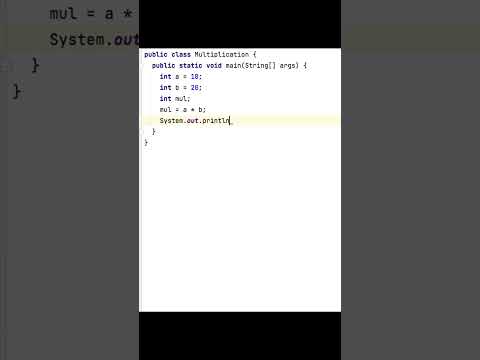 Multiplication Of Two Number In Java Java