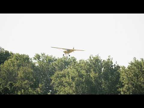 SuperCub Slip to a Three Point Landing