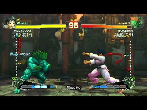SSF4 AE: Chiba (Makoto) vs MAXGIMOTO (Blanka) - Ranked Match (720p HD)