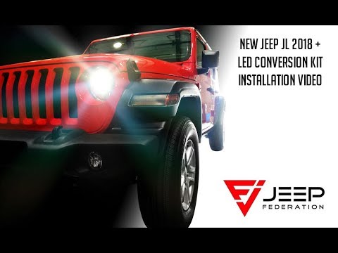 DIY LED Headlight Upgrade Jeep Wrangler JL 2018