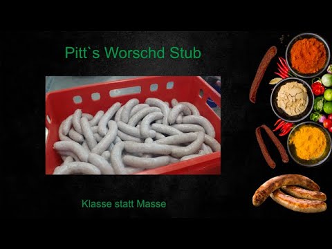 Coarse Bratwurst Homemade for grilling or frying