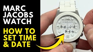 How to Set the Time & Date on a Marc Jacobs Chronograph Watch