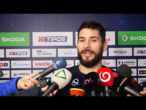 Peter Mikula a Dávid Skokan po zápase so Zvolenom (48. kolo)