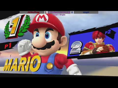 Bham Brawl 20 - Smash 4 Singles - AirboySteel (Mario) vs MopN (Roy)