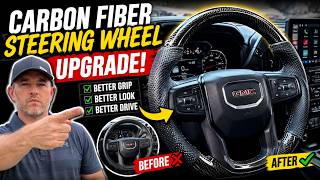 Chevy Silverado & GMC Sierra Steering Wheel Upgrade – Carbon Fiber & Better Grip!