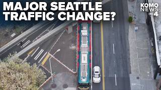 New bus lane officially opens on Denny Way in downtown Seattle