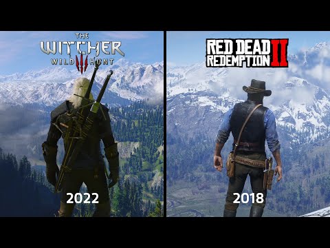 The Witcher 3 Next Gen vs Red Dead Redemption 2 - Physics Comparison