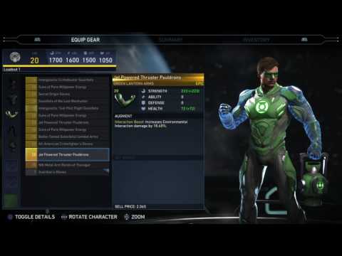 Injustice 2 - Green Lantern Epic Gear Showcase/ Special Moves