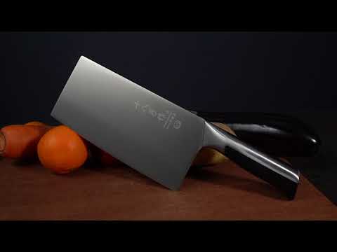 SHI BA ZI ZUO 7 inch Versatile Meat and Bone Cleaver Knife