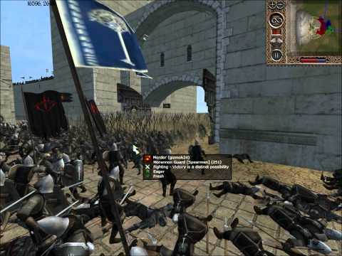 Third Age Total War Multiplayer Battle Minas Tirith Part - 1 Mordor Attacks !