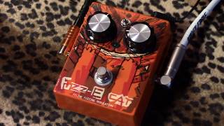 Video thumbnail for Paradox Effects FUZZ-E CAT feline fuzzing modulation pedal demo by gearmanndude