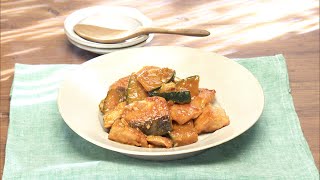 【3分クッキング公式】鮭とかぼちゃのみそバター煮