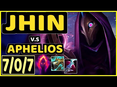 LEO (JHIN) vs APHELIOS - 7/0/7 KDA BOTTOM ADC CHALLENGER GAMEPLAY - KR