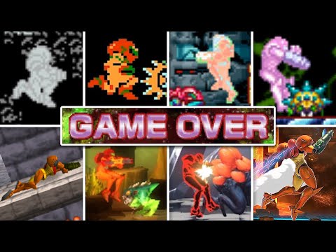 Evolution Of Metroid Games Death Animations & Game Over Screens