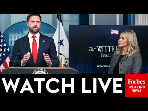 WATCH LIVE: JD Vance And Karoline Leavitt Hold White House Press Briefing After ICE Killing In MN