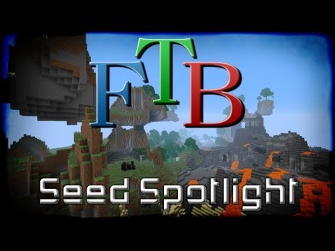xBCrafted - Minecraft Feed the Beast Unleashed Seed - Spawn Mountains & Floating Islands!