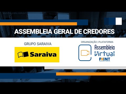 Assembleia geral de Credores -  Saraiva - 15/10/2020 - 14h00.