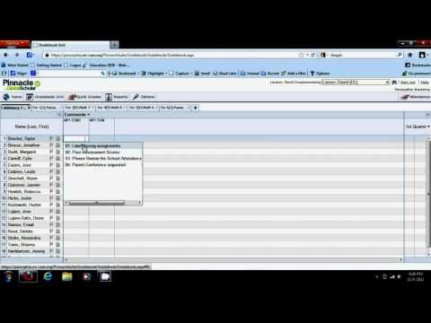 Add Comments To Pinnacle Gradebook