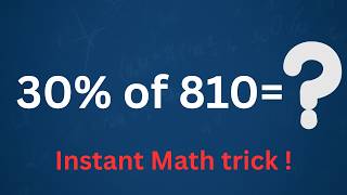 30% of 810 (Thirty percent of 810)