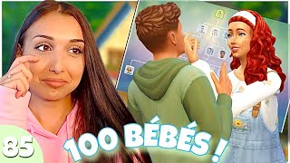 ÇA Y EST, J’AI EU 100 BÉBÉS… 👶 *100 baby challenge* FINAL | sims 4
