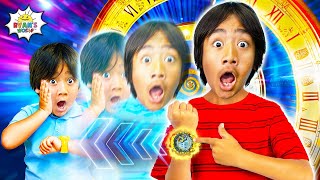 Ryan Goes Back in Time! Kids DIY Time Travel Machine!