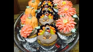 Thanks Giving Cupcakes / Cake Decorating