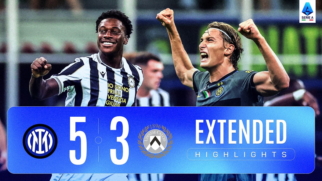 MAXI SINTESI INTER-UDINESE 5-3 | EXTENDED HIGHLIGHTS | SERIE A ENILIVE 2026/27