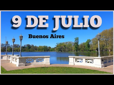 9 de JULIO - Buenos Aires (Bancos en las veredas😲, Paz de Pueblo y un Parque sacado de un cuento)HD