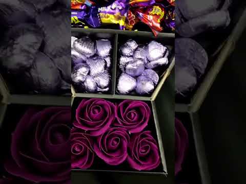 Cadbury Heroes Signature Chocolate Bouquet With Purple Roses
