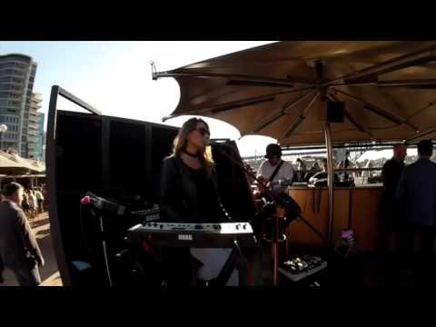 Ladylike Music (electronic trio) performing at Opera Bar 2017