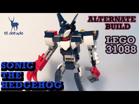 LEGO CREATOR 31088 Alternate Build  - Sonic Mech in Deep Sea Creatures SpeedBuild - Construction Toy
