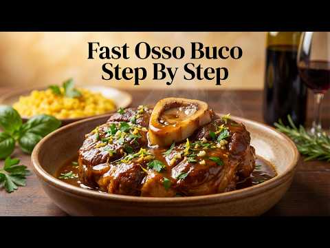 Fast Osso Buco - Classic Italian Braised Veal Shanks Cooking Guide Step By Step