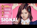 TWICE Signal Line Distribution Lyrics Color Coded PATREON REQUESTED