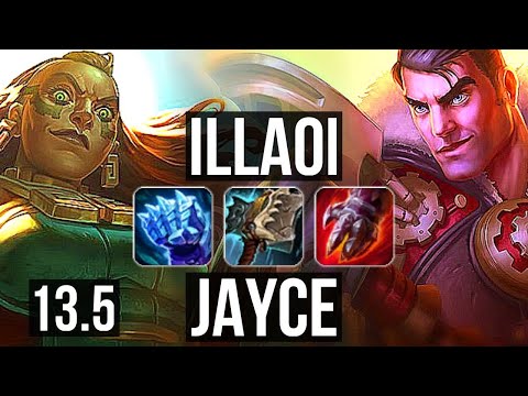 ILLAOI vs JAYCE (TOP) | 4/1/5, 500+ games, Rank 11 Illaoi | KR Master | 13.5